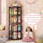 360° Rotating Bookcase, Storage And Display Spinning Corner Bookshelf For Home Office And Living Room-2005035932