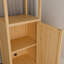 Casier de porte simple de grande capacité de 41 pouces, une tablette et 2 tablettes ouvertes, utilisation multi-scène, pour vestiaire de salle de bain avec tablette, armoire à tablettes, salle de lavage