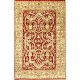 Tabriz Hand Woven Silk and Wool Oriental Area Rug