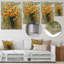«Yellow Farmhouse Daffodils In Vase III» - jonquilles murales-1254157130-1254157236