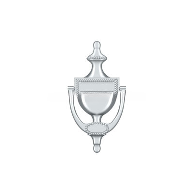 Heurtoir de porte Deltana DKR75U26, corde victorienne en chrome poli
