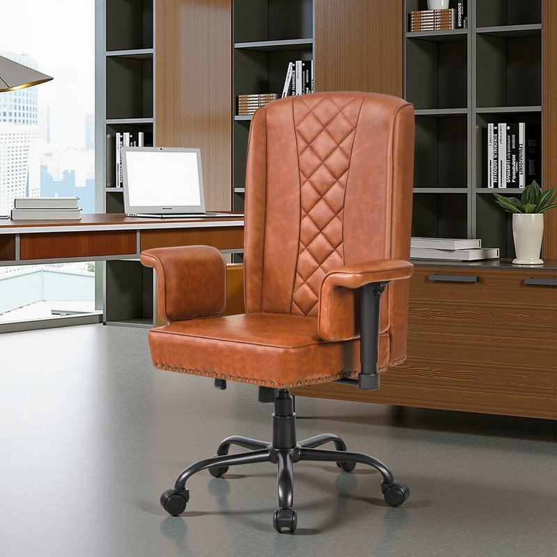Fauteuil de direction ergonomique brun, Brun