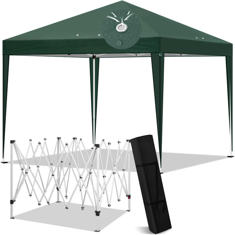 Bruge 3 x 3m Metal Party Tent, Green