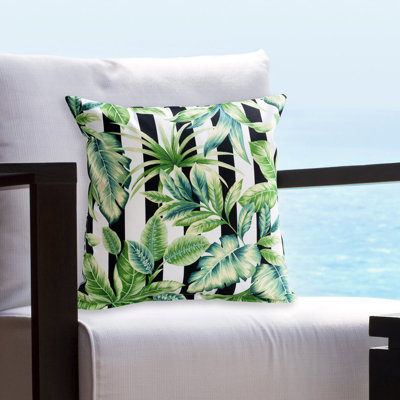 Floral Outdoor Throw Pillow
