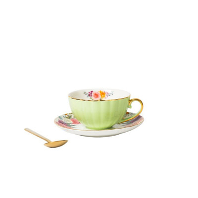 3 Piece Espresso Cup & Saucer Set, Small Coffee Mug With Handle -  Winston Porter, 9ADF04C6AF2F4AEEB004C6136B372D77