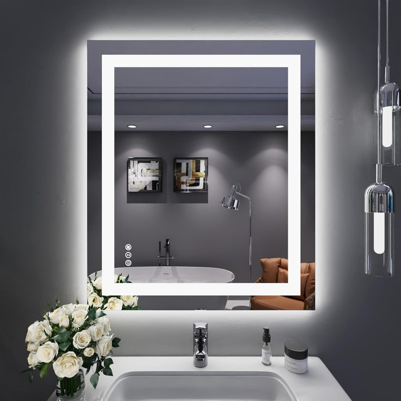 LED Mirror for Bathroom with Front Light and Backlit