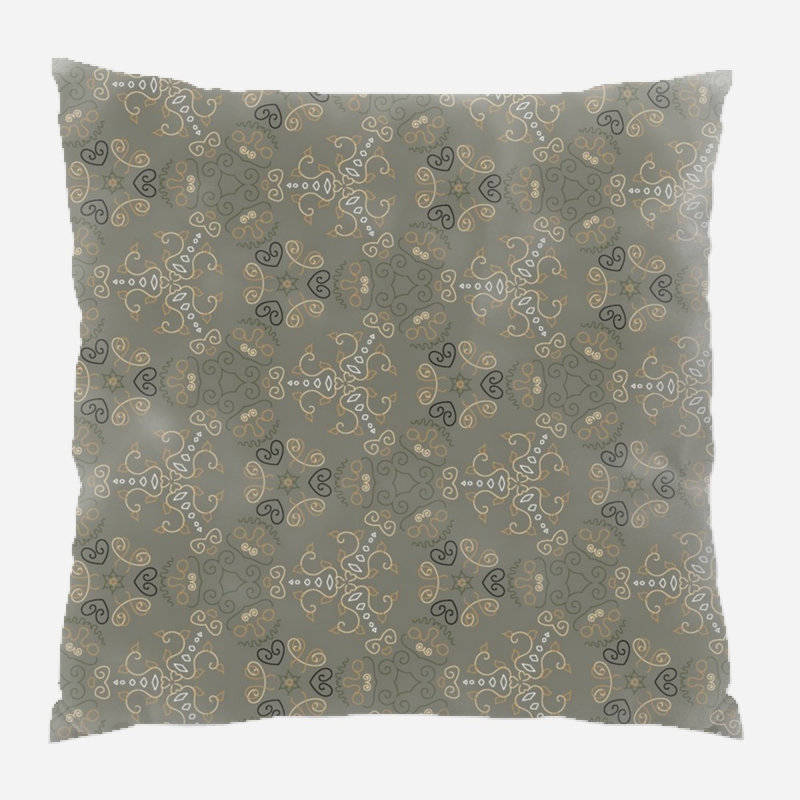 Reversible Throw Pillow, Indoor, Brown