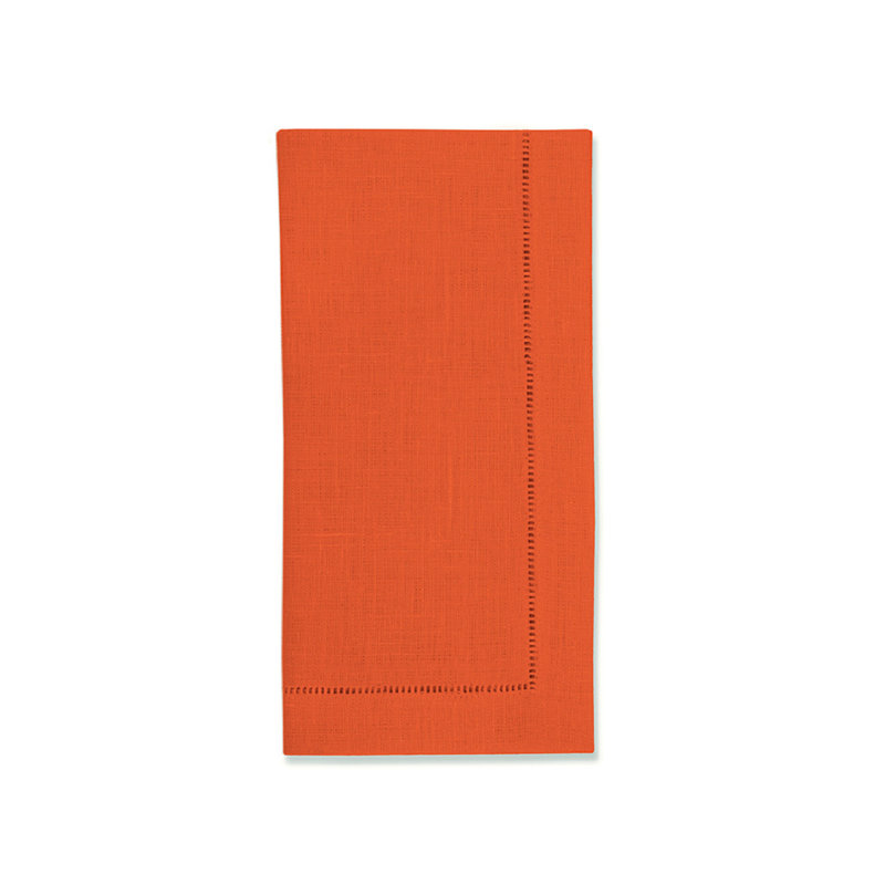 Festival Linen Square Napkins, Tangerine