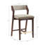 Tabouret de comptoir rembourré en velours Patricia-111807615-111807629