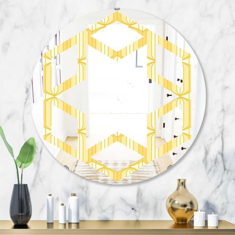 Miroir mural Hexagon Star, H 31,5 po x l po