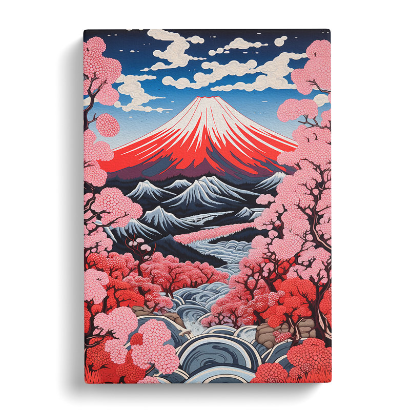 Mount Fuji Constructivism No.2 - Wrapped Canvas, 60cm H x 40cm W x 3cm D