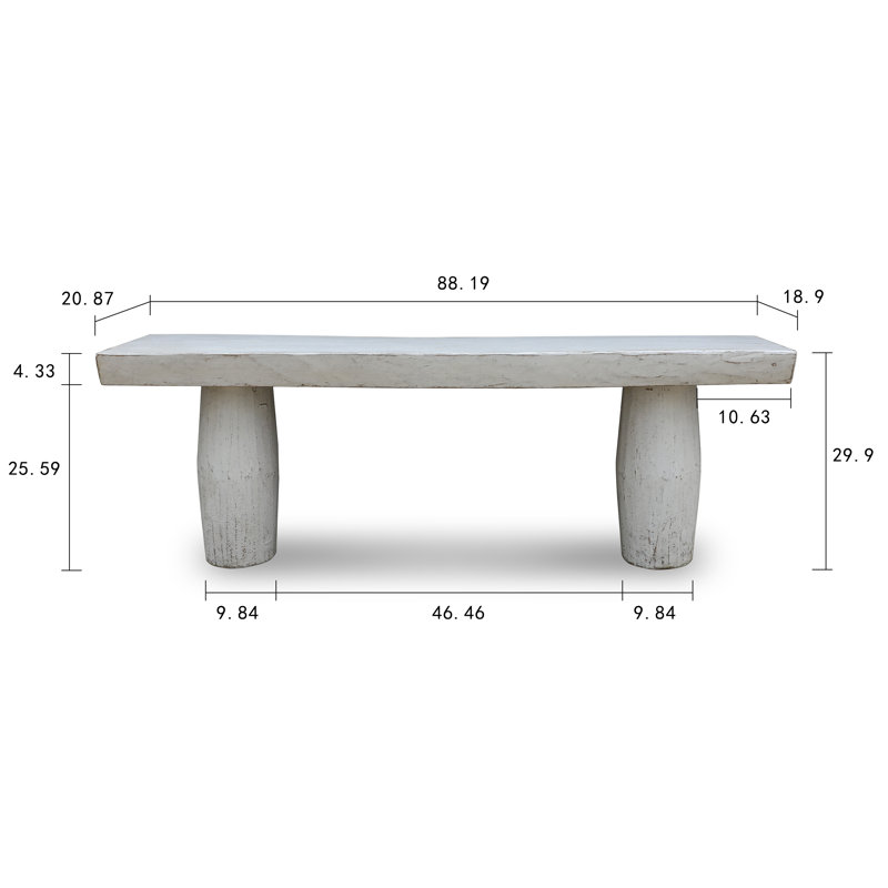 Capri 88.19'' W Solid Wood Console Table