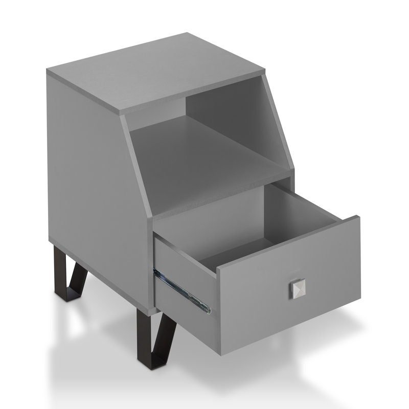 Merriwood End Table with Storage, Gray