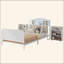 Structure de lit plateforme en métal avec lumière, lit en métal pour enfants avec tablettes de rangement rembourrées et coulissantes-1250294708