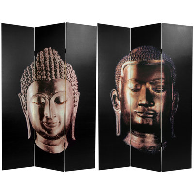 Buddha Art Canvas Folding Room Divider