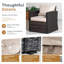Tayhlor 72 cm W Patio Corner Sofa with Cushions