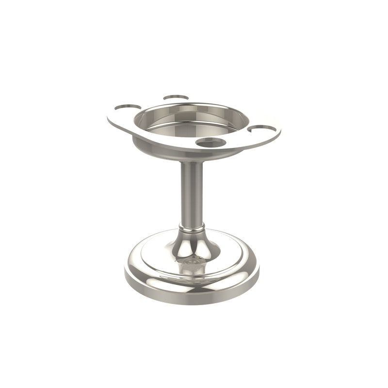 Porte-brosse à dents & culbuteur Gober, Nickel poli