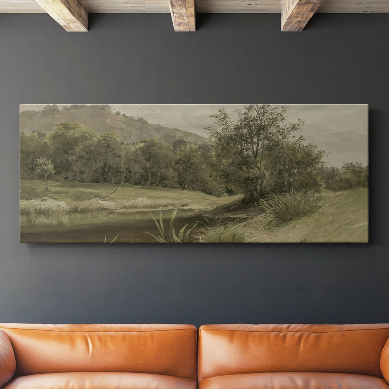 Série paysage - DCCCLIX - Toile tendue avec châssis - Prêt à accrocher, H 20 po x l 50 po