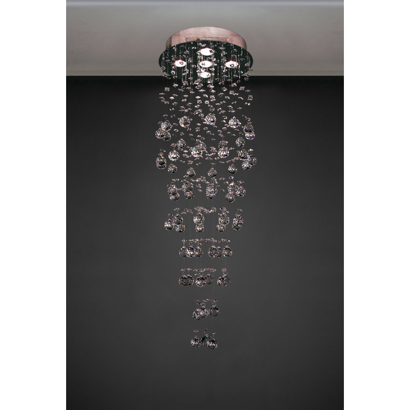 Lustre à plusieurs niveaux 5 lumières unique Griffey