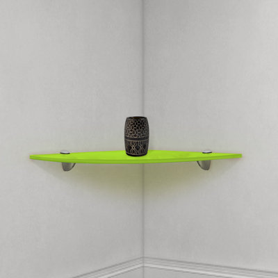 Brumunddal 1 Piece Triangle Glass Corner Shelf
