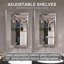Keen Armoire à pharmacie rectangulaire en aluminium encastré ou à fixation en surface avec miroir argenté l 15 po x H 36 po Keen-2046404442-2046404421