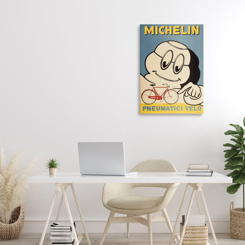 Toile de pub emblématique rétro, conception par Marcus Jules, H 24 po x l 16 po