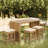 5 Pieces Outdoor Bar Set Included 1 Height Table & Four Stools With Cushions