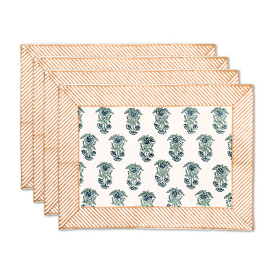 Ensemble de 4 napperons en coton Maragni