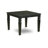 7 Piece Dining Table Set Includes a Rectangle Kitchen Table with Butterfly Leaf and 6 Polyester Fabric Padded Chairs, Black-91898324