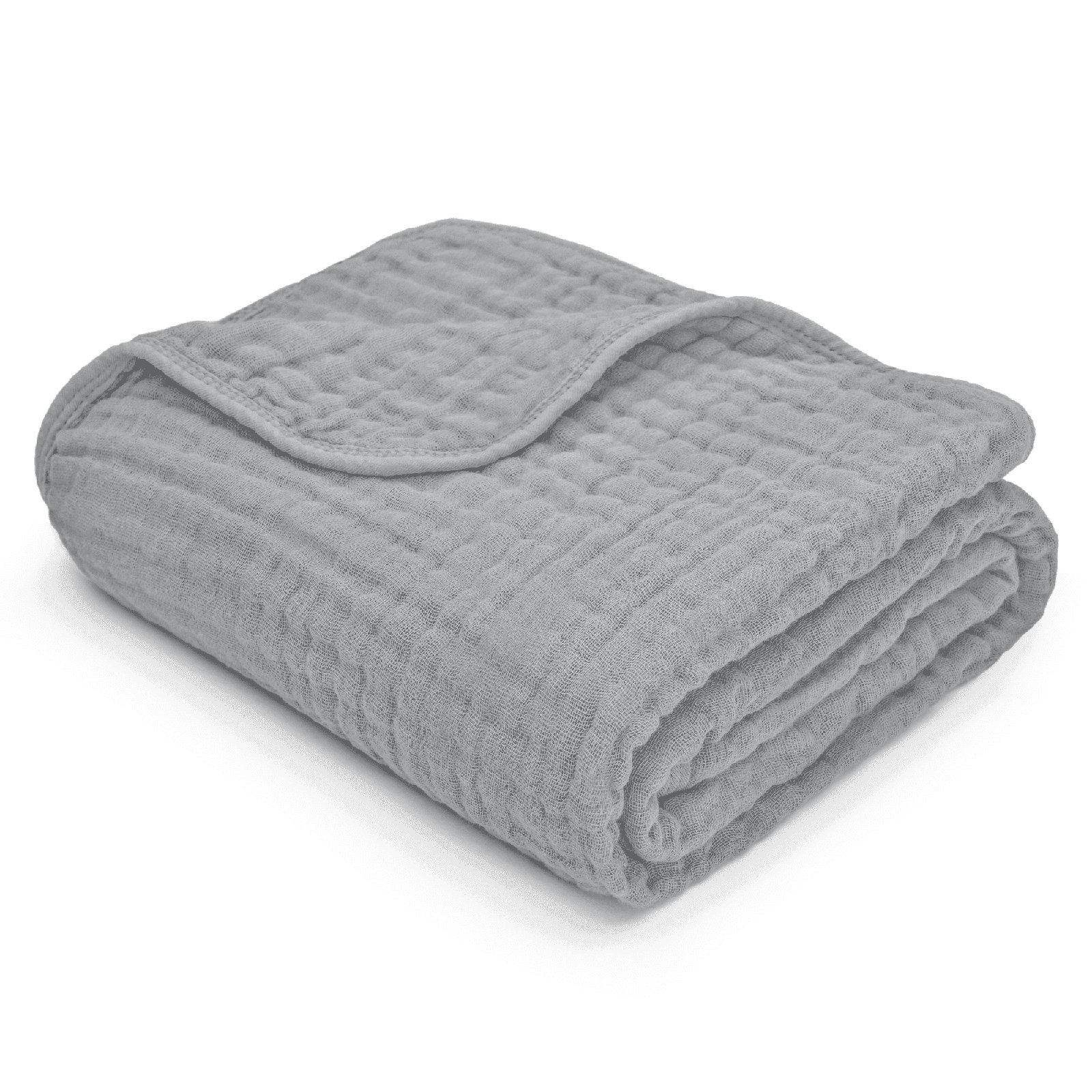 Karlina Muslin Blanket, Baby, Heather Blue