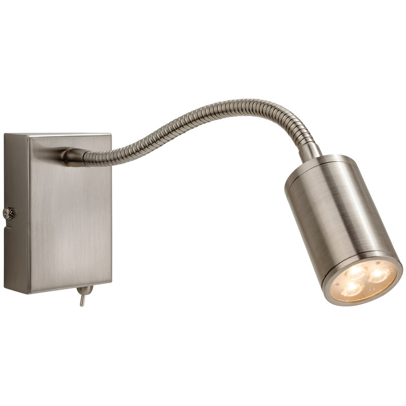 Orion LED Spotlight, Brushed Steel