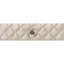 Table de chevet en velours beige Lucienne