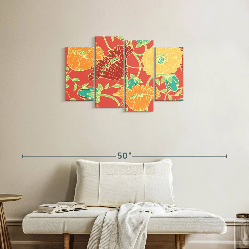 Sucettes et coquelicots Harnek Sunshine, H 22 po x l 36 po