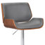 Cecillia Swivel Upholstered Adjustable Height Counter Stool