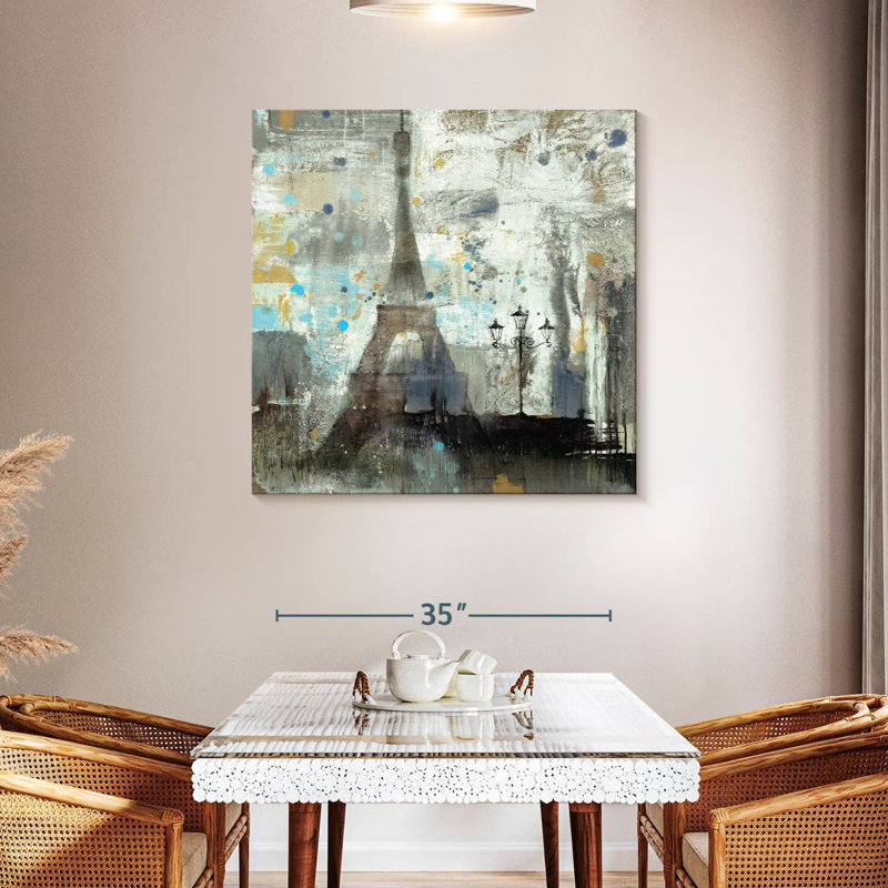 Nicci Eiffel Tower Neutral, 39" H x 39" W