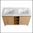 Lujean 47.60 " W Freestanding Standard 2 Double Vanity Bathroom Vanity With Resin Top