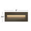 Horizontal Low Voltage Hardwired LED Step Light