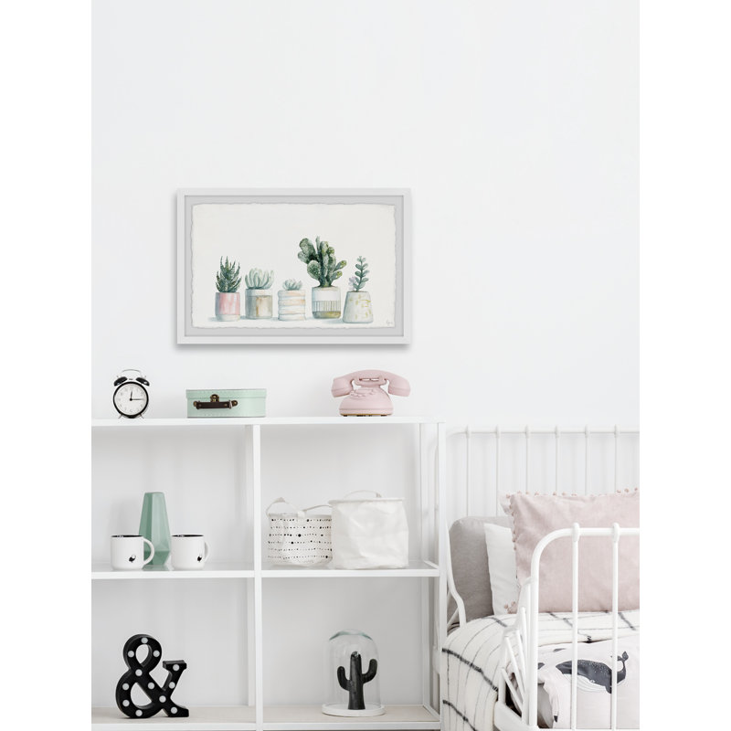 «Frosty Succulents», reproduction encadrée, H 8 po x l 12 po x P 1,5 po