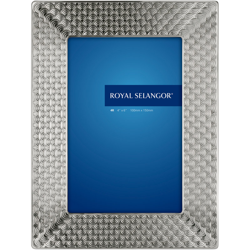 Mirage Silver Pewter Beaded Picture Frame, 4" x 6"