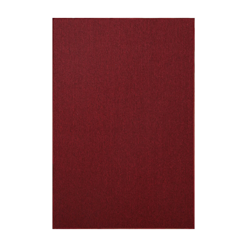 Amorion Furnish my Place Modern Indoor/Outdoor Commercial Solid Color Rug - Pet and Kids Friendly Rug, Stain Resistant, Floor Carpet for Living Room & Hallway, Wedding - Red