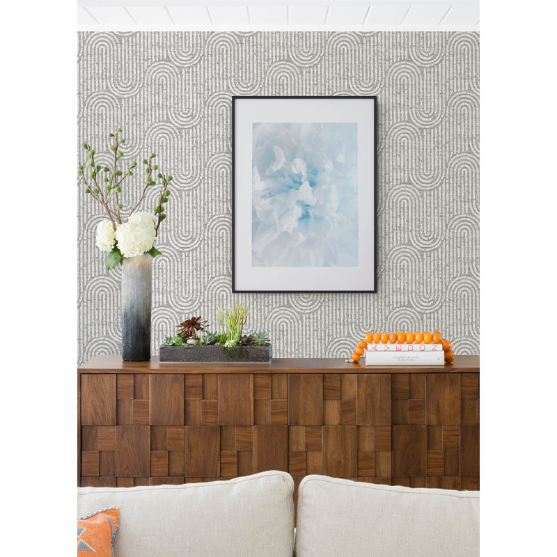 Papier peint Trippet Zen Waves, gris