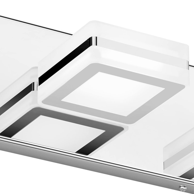 Éclairage de salle de bain moderne à 5 lumières à intensité variable de 46 po à 5 couleurs à température variable pour éclairage de salle de bain à DEL