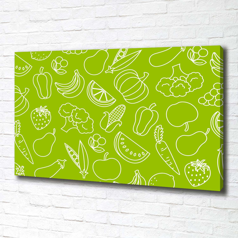 Fruits And Vegetables - Wrapped Canvas Print