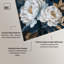 Décoration murale "Fleurs blanches et feuilles dorées" par Art Remedy-118180567