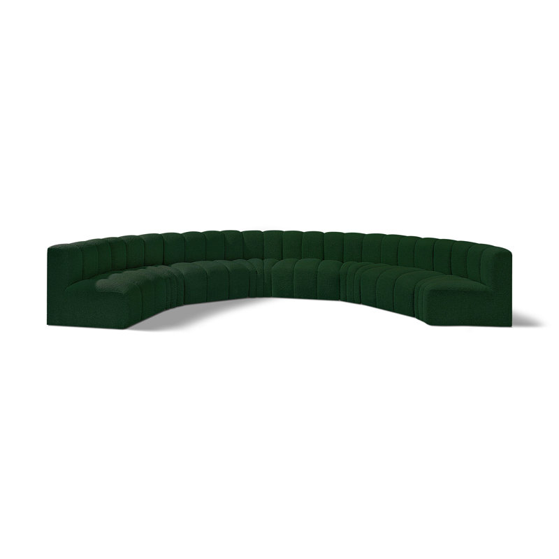 Canapé et chaise rembourrés Hormachea, Boucle verte