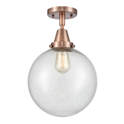 Alphonsa Glass Flush Mount