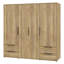 Tasharra 4 Door Manufactured Wood Wardrobe