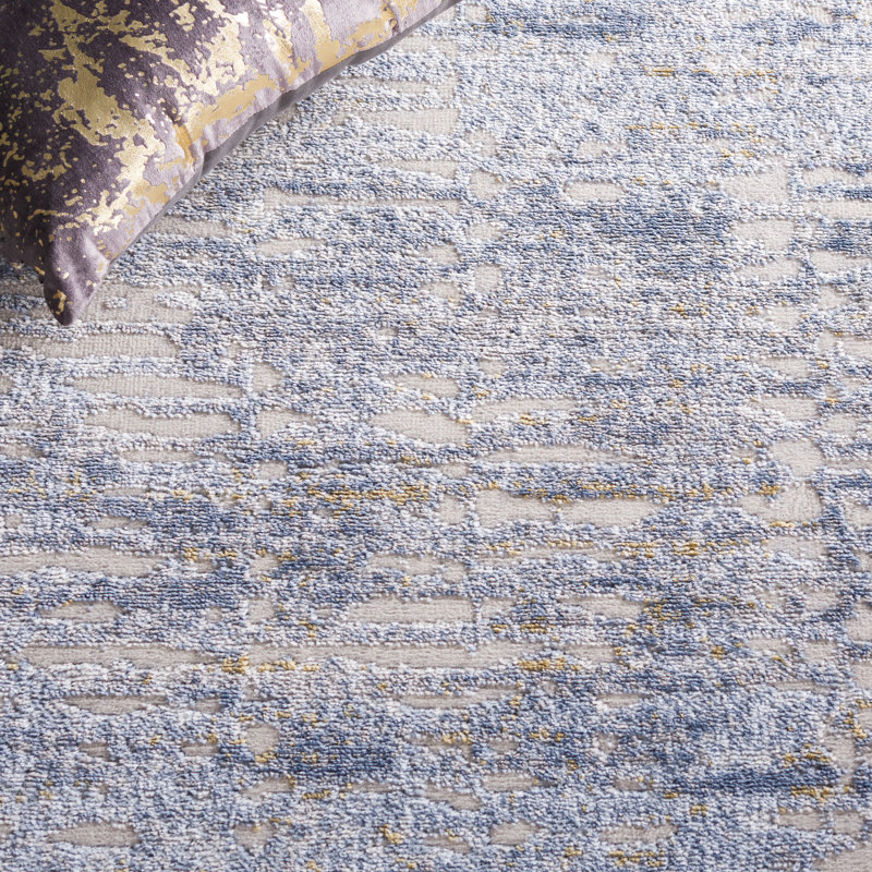 Tapis beige / bleu clair Palma 344, Rectangle 9 pi x 12 pi