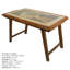 Hille Walnut Solid Wood Base Dining Table-1394416074