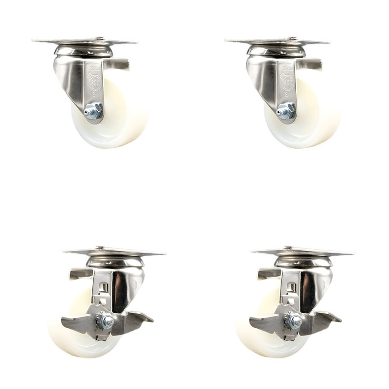 4 Piece Nylon Caster Set